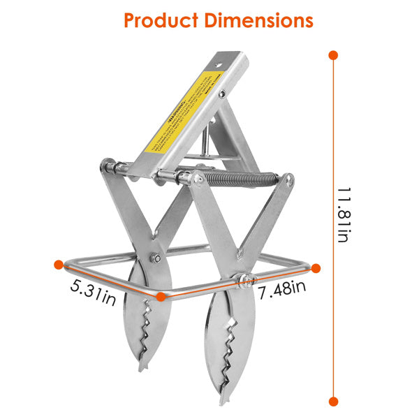 JMT-761674 2-Pack Easy-Set Mole Traps with Sensitive Trigger – Durable Metal Construction for Lawn and Garden Protection
