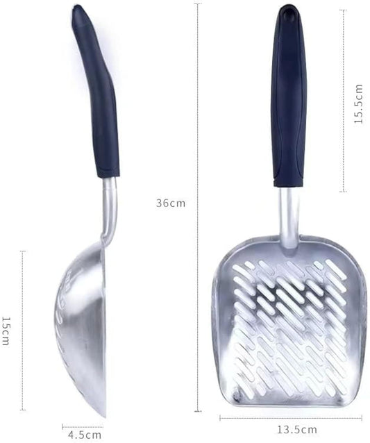 JMT-761738 Non-Stick Cat Litter Scoop with Long Handle and Sifting Design, Ideal for Daily Cleaning