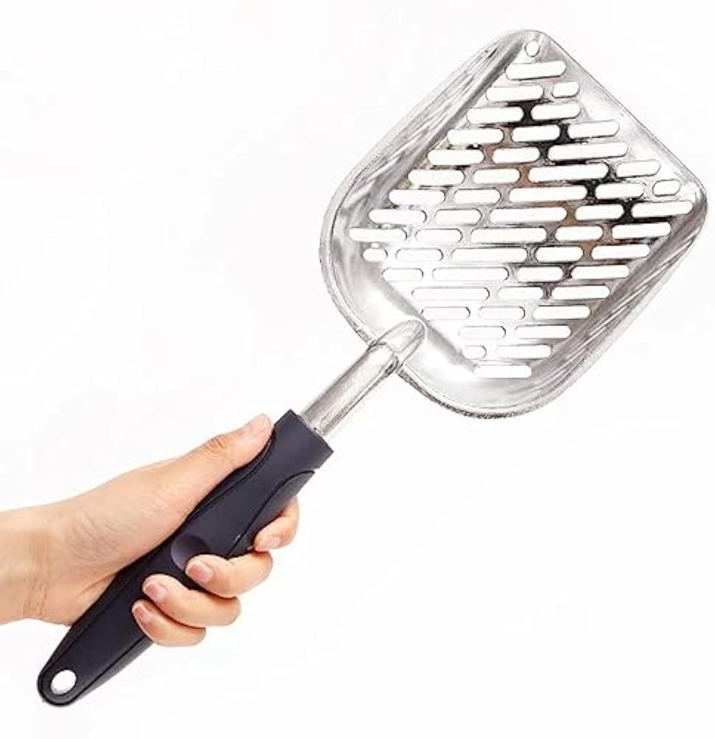 JMT-761738 Non-Stick Cat Litter Scoop with Long Handle and Sifting Design, Ideal for Daily Cleaning