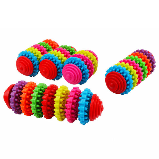 JMT-761802 Colorful Seven-Ring Pet Toy for Dog Dental Care and Agility Training