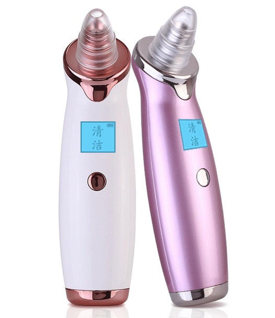 JMT-761802 Pore Vacuum Cleaner with Display - Blackhead Removal Device in Ivory White and Rose Gold