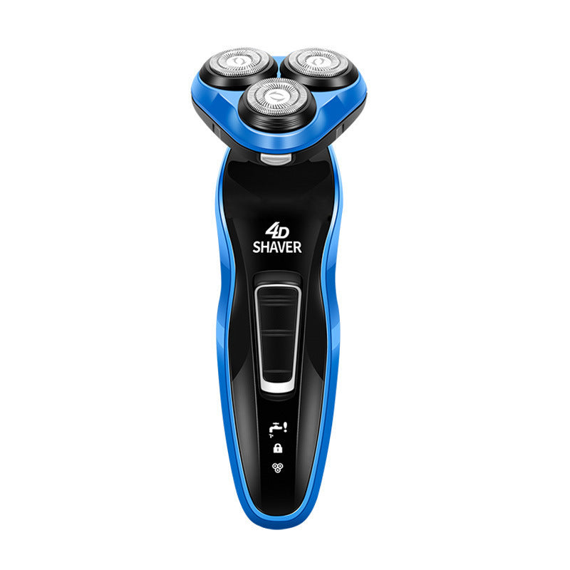 JMT-762058 4D Electric Rotary Shaver with Rechargeable Power and Body Wash Cleaning