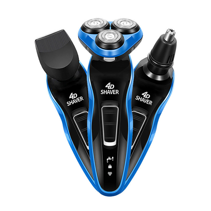 JMT-762058 4D Electric Rotary Shaver with Rechargeable Power and Body Wash Cleaning