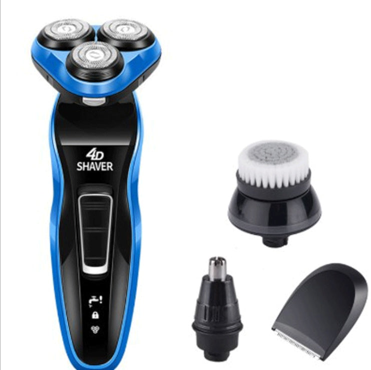 JMT-762058 4D Electric Rotary Shaver with Rechargeable Power and Body Wash Cleaning