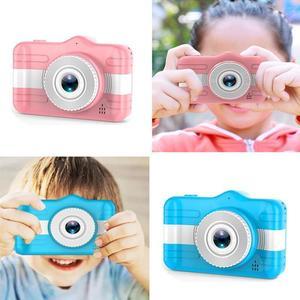 JMT-762186 3.5 Inch Cartoon Digital HD Camera with Anti-Fall Silicone Case – Sky Blue & Pink