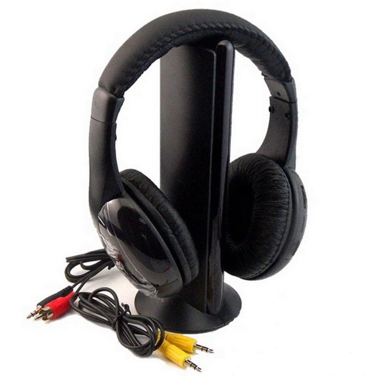 JMT-762314 Bluetooth Wireless TV Headphone with PU Leather Ear Cushions and 40mm Drivers