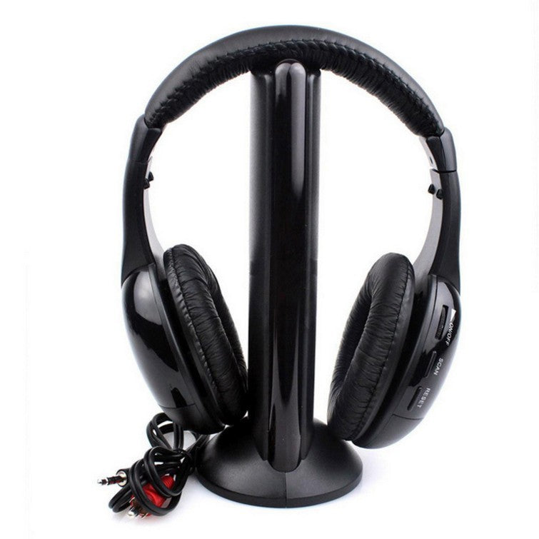 JMT-762314 Bluetooth Wireless TV Headphone with PU Leather Ear Cushions and 40mm Drivers