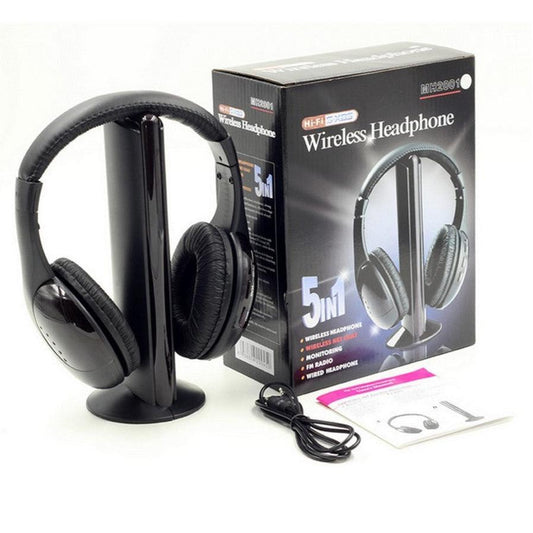 JMT-762314 Bluetooth Wireless TV Headphone with PU Leather Ear Cushions and 40mm Drivers