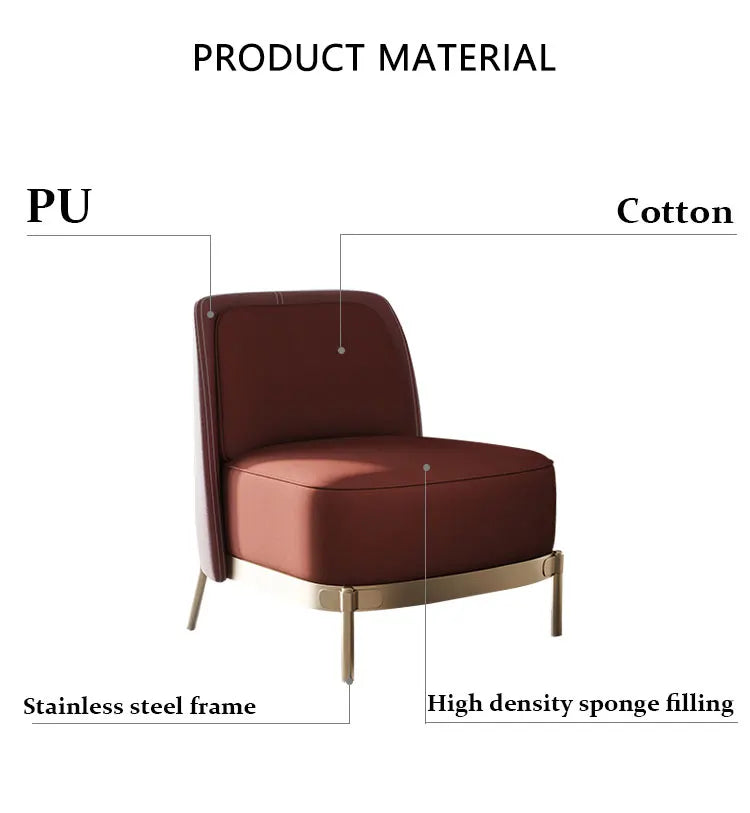 JMT-762570 Luxury Leather Reclining Chair - Innovative Folding Design for Bedroom and Living Room Comfort