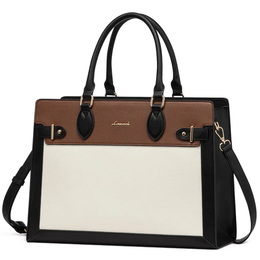 JMT-762634 Stylish Women's Briefcase for Office and Travel - Fits 15.6 to 17-Inch Laptops