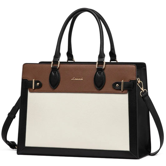 JMT-762634 Stylish Women's Briefcase for Office and Travel - Fits 15.6 to 17-Inch Laptops