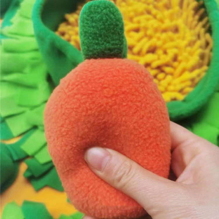 JMT-762954 Olfactory Pet Pad for Dogs with Sniffing Carrot and Fleece Material - 60 x 80 cm