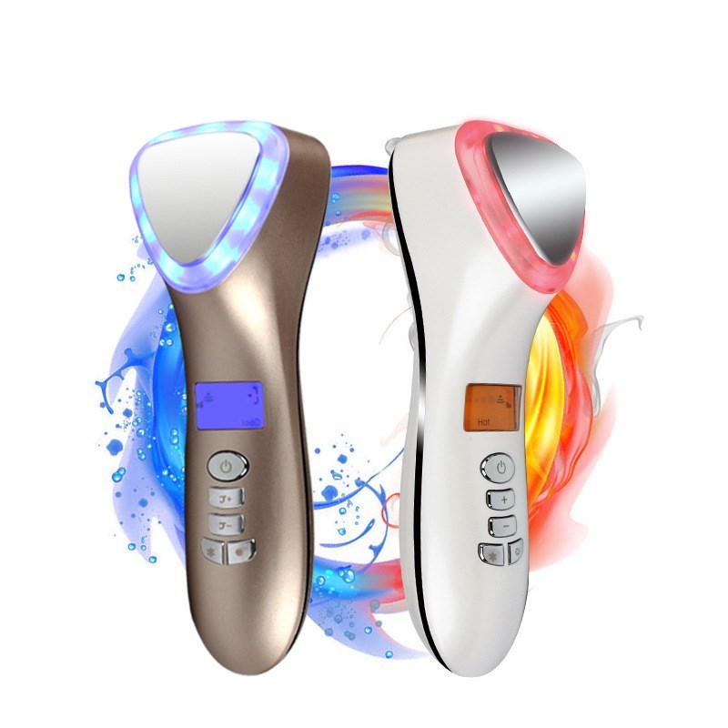 JMT-763210 Color Light Therapy Beauty Device with Cold/Hot Vibration and Intelligent Reminder