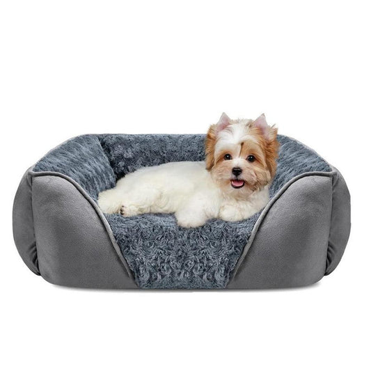 JMT-763274 Cozy Golden Retriever Dog Bed - Plush Pet Kennel for Small, Medium, and Large Dogs