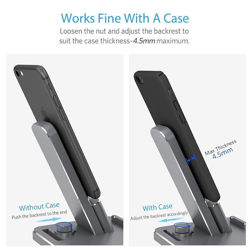 JMT-763658 4-in-1 Wireless Charging Dock for AirPods and Devices, Fast Charging, USB-C Compatible, ABS Material