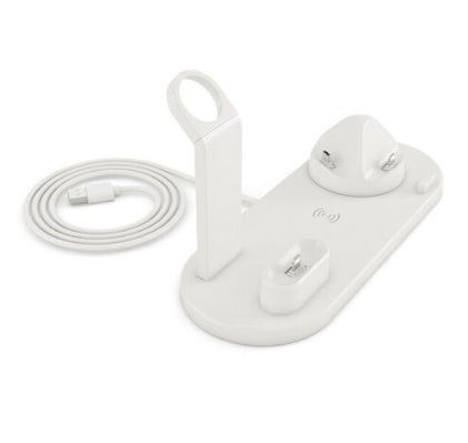 JMT-763658 4-in-1 Wireless Charging Dock for AirPods and Devices, Fast Charging, USB-C Compatible, ABS Material