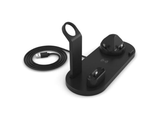 JMT-763658 4-in-1 Wireless Charging Dock for AirPods and Devices, Fast Charging, USB-C Compatible, ABS Material