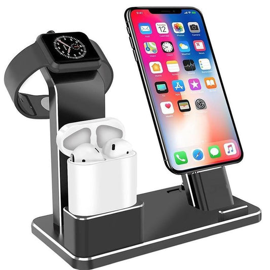 JMT-763658 4-in-1 Wireless Charging Dock for AirPods and Devices, Fast Charging, USB-C Compatible, ABS Material