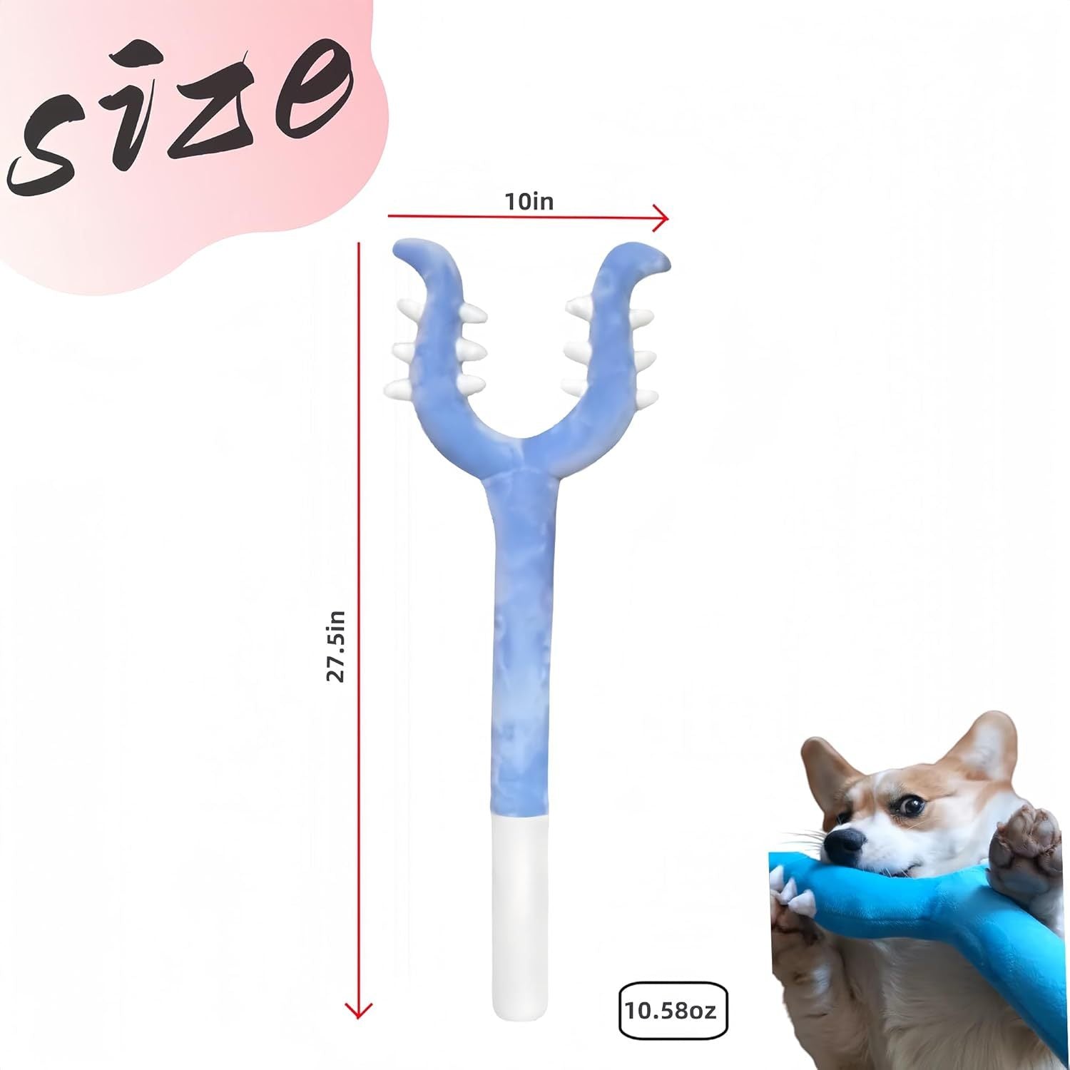 JMT-763786 Interactive Plush Cat Wand Toy for Indoor Cats - 70cm Long – Safe, Versatile Play and Massage Tool