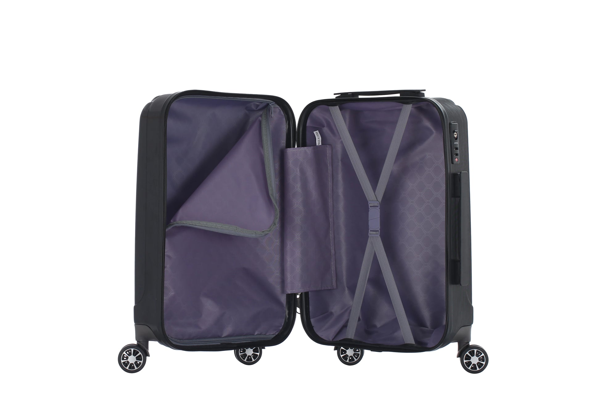 JMT-763850 Lightweight PC Hard Shell Carry-On Luggage Trolley Suitcase for Travel