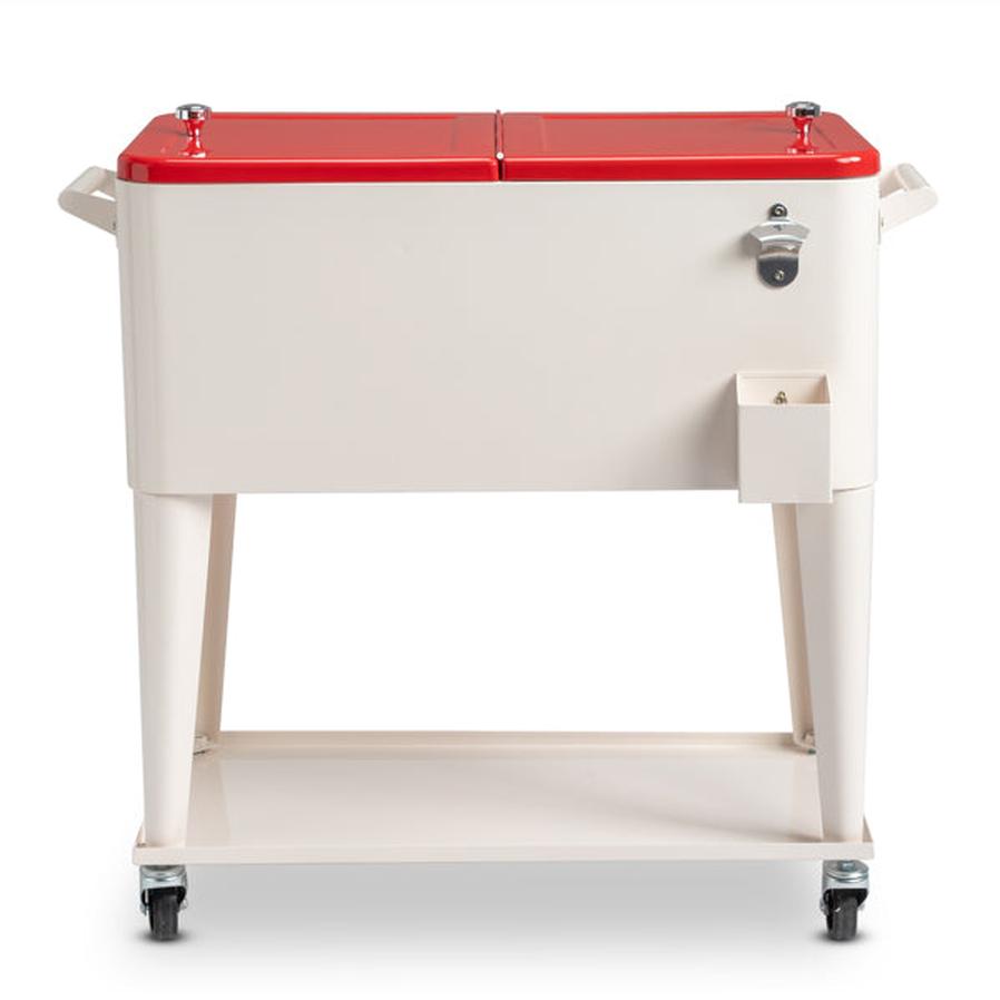 JMT-763850 Refrigeration and Insulation Trolley with Rectangular Plastic Box and Iron Leg Tubes, Dimensions 87.5x38.5x91cm