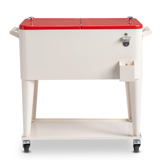 JMT-763850 Refrigeration and Insulation Trolley with Rectangular Plastic Box and Iron Leg Tubes, Dimensions 87.5x38.5x91cm