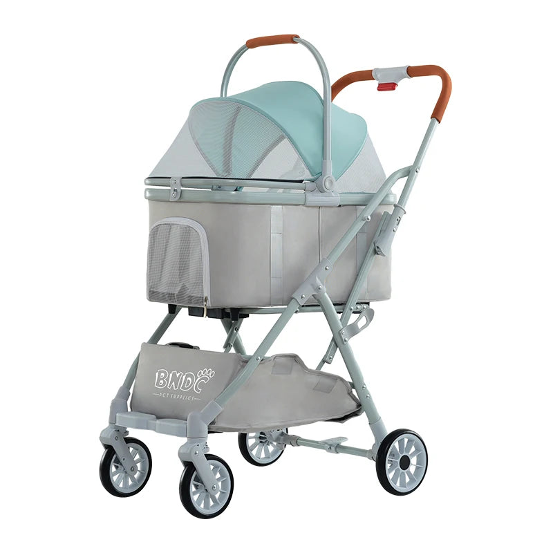 JMT-763914 Detachable Pet Stroller and Bike Trailer for Cats and Dogs – Easy Walk Folding Travel Carrier