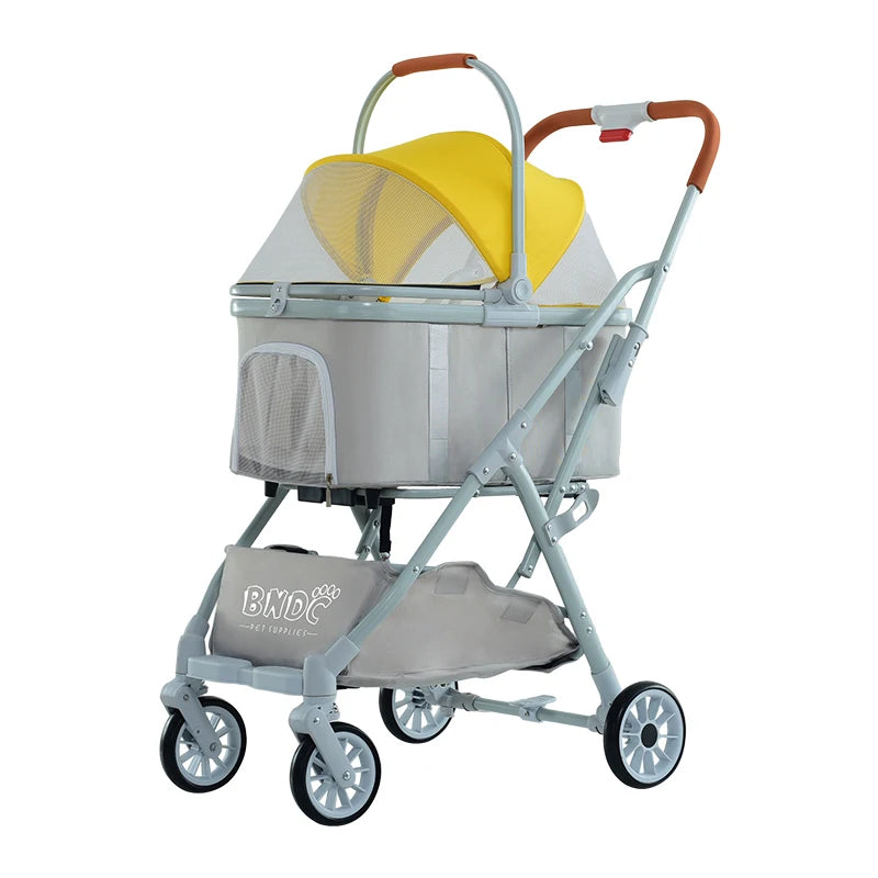 JMT-763914 Detachable Pet Stroller and Bike Trailer for Cats and Dogs – Easy Walk Folding Travel Carrier