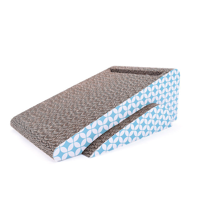 JMT-763978 Corrugated Multi-Function Cat Scratching Board with Resting Pad and Litter Catcher