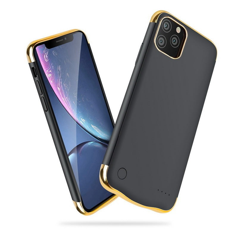 JMT-764298 All-Inclusive Glass Mobile Phone Case with Back Clip Power Bank for iPhone 12 Series
