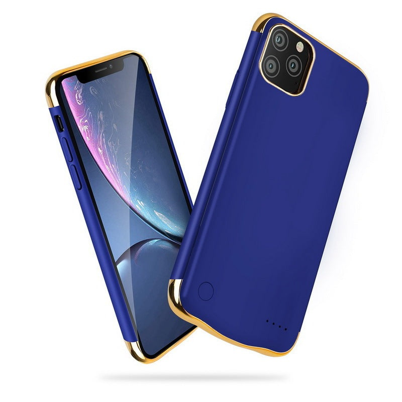 JMT-764298 All-Inclusive Glass Mobile Phone Case with Back Clip Power Bank for iPhone 12 Series