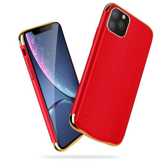JMT-764298 All-Inclusive Glass Mobile Phone Case with Back Clip Power Bank for iPhone 12 Series