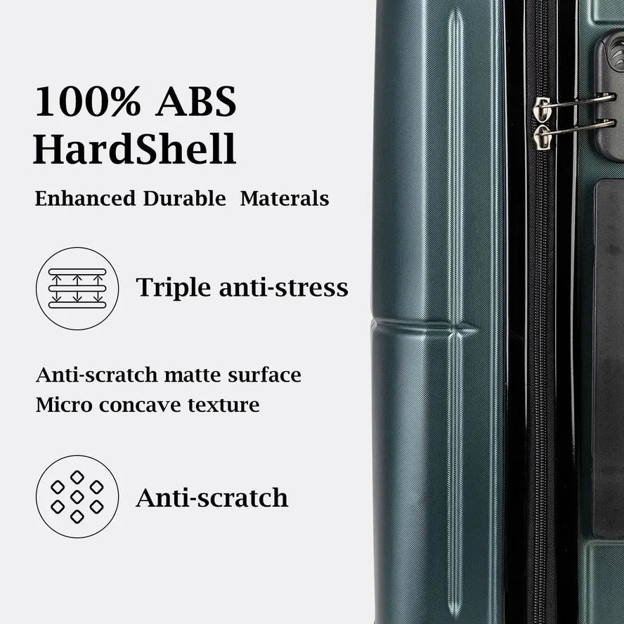 JMT-764682 Aluminium Hardside Travel Suitcase with TSA Lock and Double Spinner Wheels