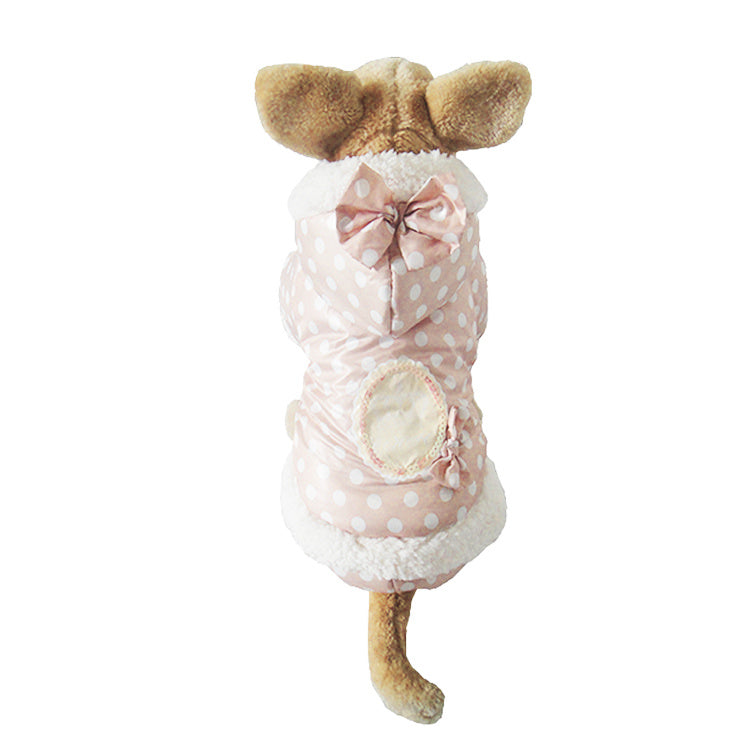 JMT-764874 Cotton Polka Dot Dog Jacket - Windbreaker Style for All Sizes