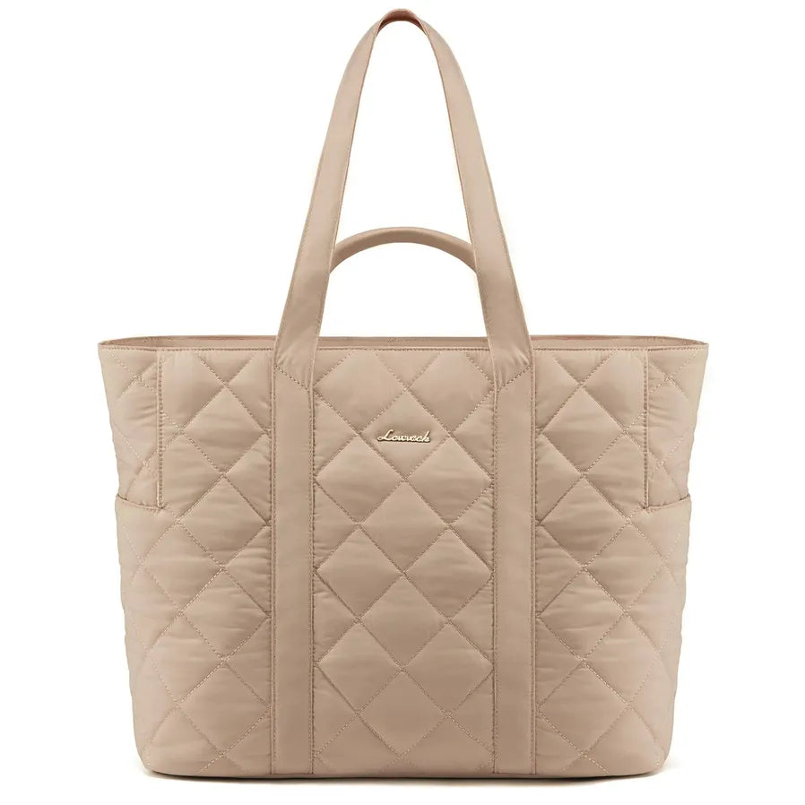 JMT-764938 Puffer Tote Bag for 15.6 in Laptop - Large Quilted Handbag with Shoulder Strap