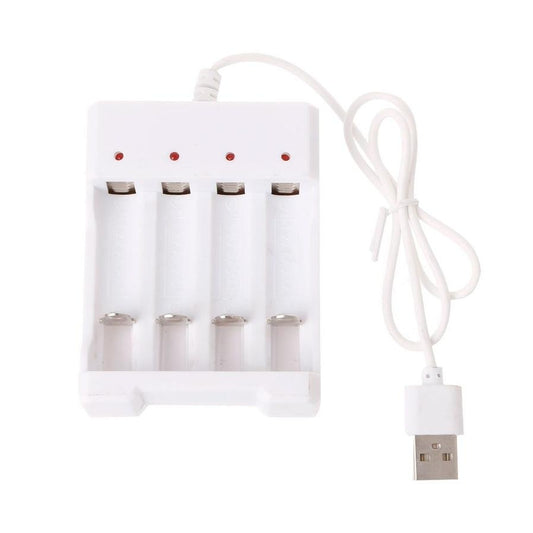 JMT-765450 Smart USB Plug 4-Slot Universal Battery Charger for 1.2V AA/AAA Rechargeable Batteries
