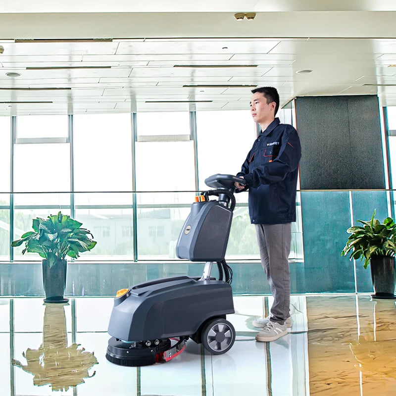 JMT-765578 Compact Walk-Behind Electric Single Brush Floor Scrubber M30