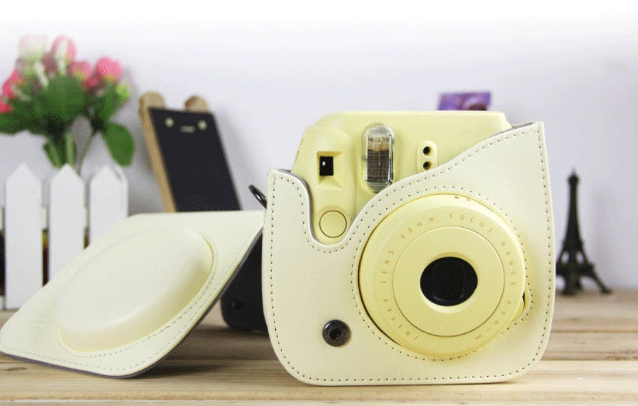 JMT-765642 Small Leather Shoulder Camera Bag - PU Material Protection Case