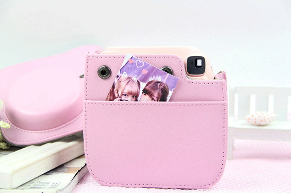 JMT-765642 Small Leather Shoulder Camera Bag - PU Material Protection Case