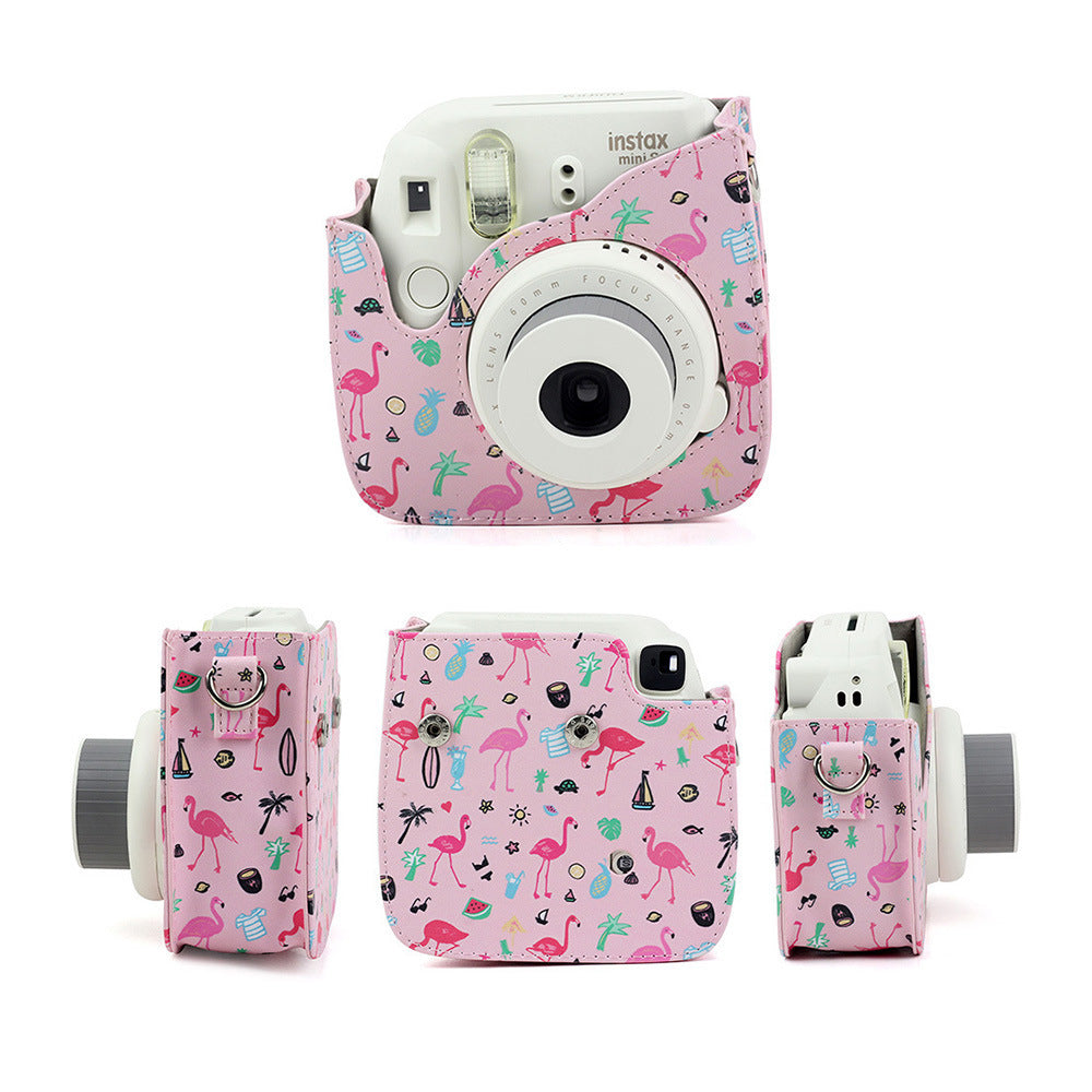 JMT-765642 Small Leather Shoulder Camera Bag - PU Material Protection Case