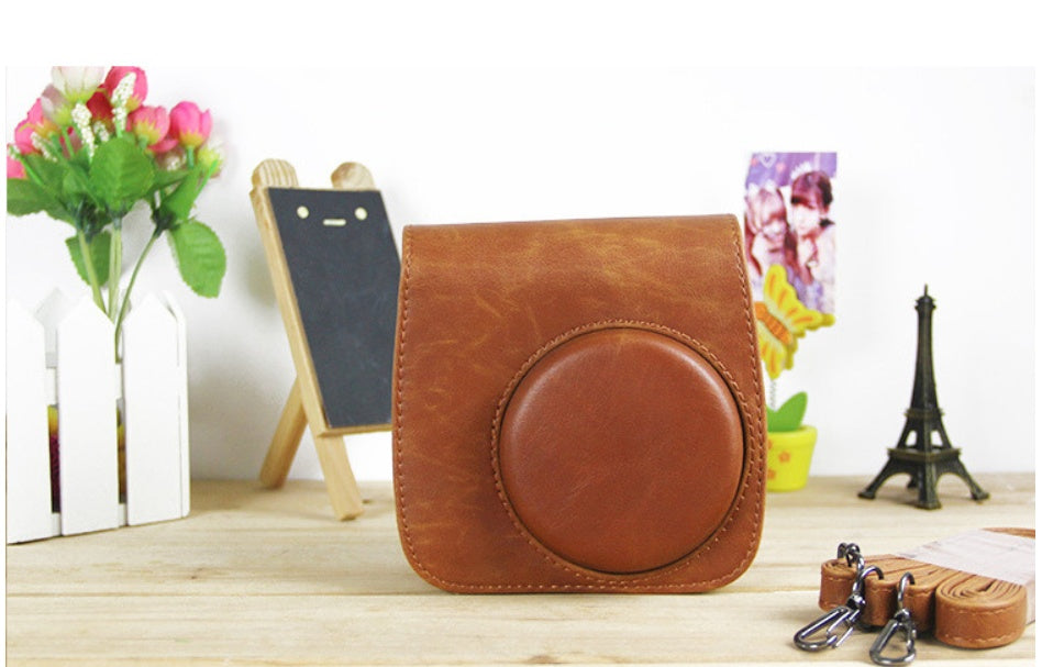 JMT-765642 Small Leather Shoulder Camera Bag - PU Material Protection Case