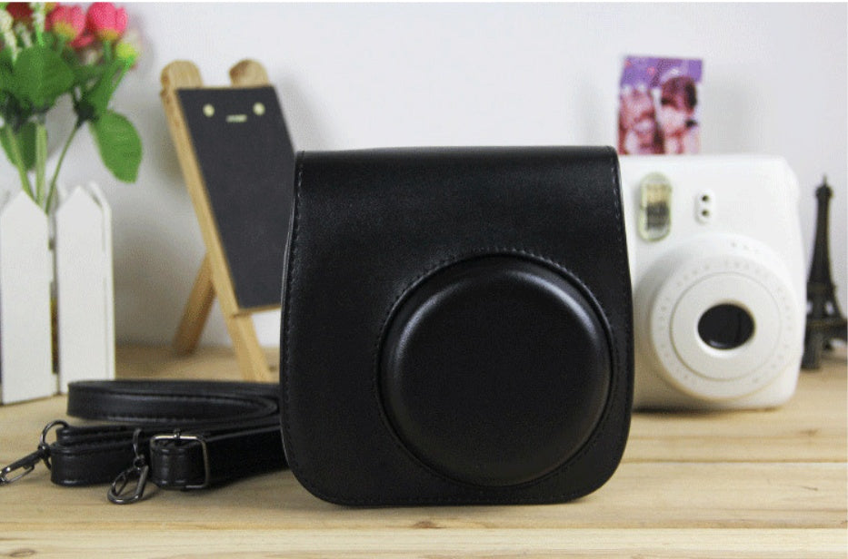 JMT-765642 Small Leather Shoulder Camera Bag - PU Material Protection Case