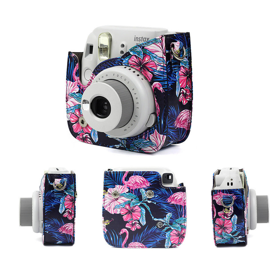JMT-765642 Small Leather Shoulder Camera Bag - PU Material Protection Case