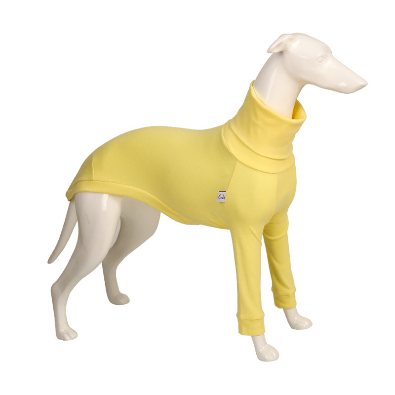 JMT-765898 High Neck Cotton Dog Shirt in Yellow, Pink, Gray, and Black