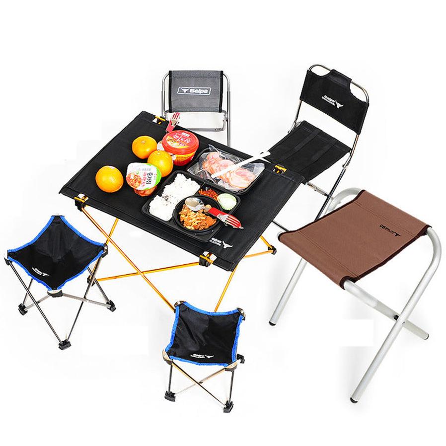 JMT-766154 Portable Folding Aluminum Alloy Picnic Table for Outdoor Camping
