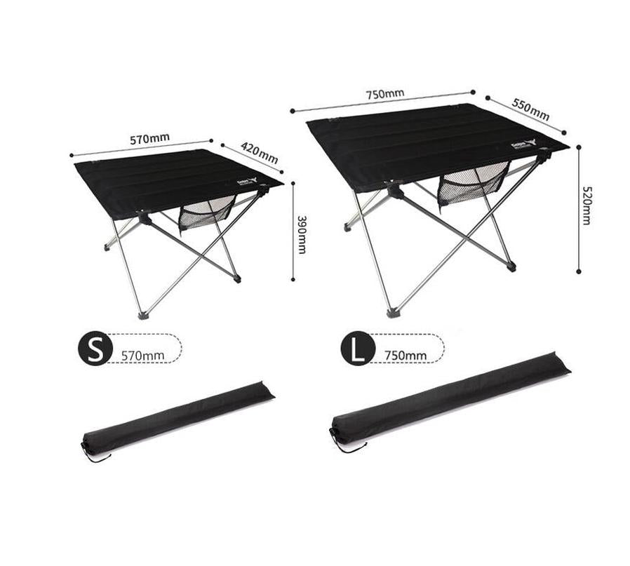 JMT-766154 Portable Folding Aluminum Alloy Picnic Table for Outdoor Camping