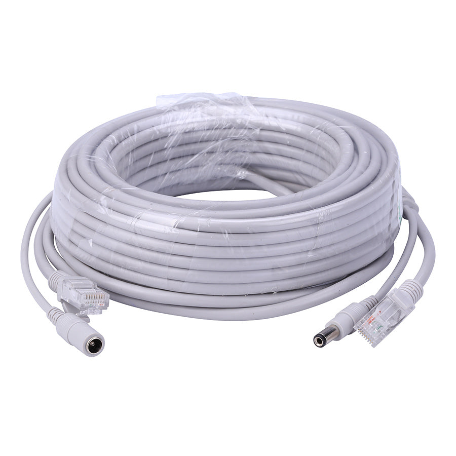 JMT-766282 Two-in-One CAT 5 Network Cable with Power Extension - 5M/10M/20M/30M Length Options