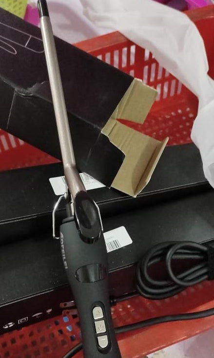 JMT-766410 Wet and Dry Anti-Skid Curling Stick with Adjustable Temperature Control, Eco-Friendly Alloy, 9mm Diameter