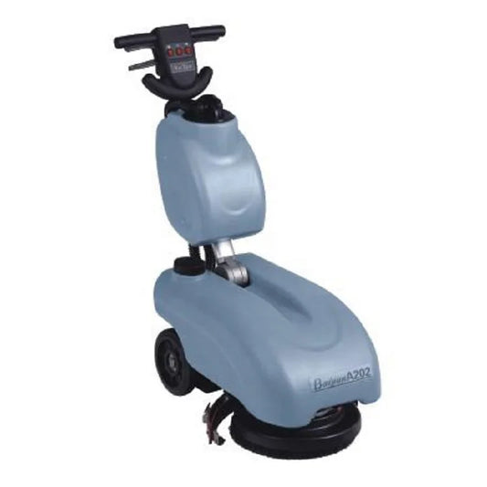 JMT-766730 Orange Mini Hand Push Battery-Powered Floor Cleaning Scrubber Dryer for Tile and Epoxy Surfaces