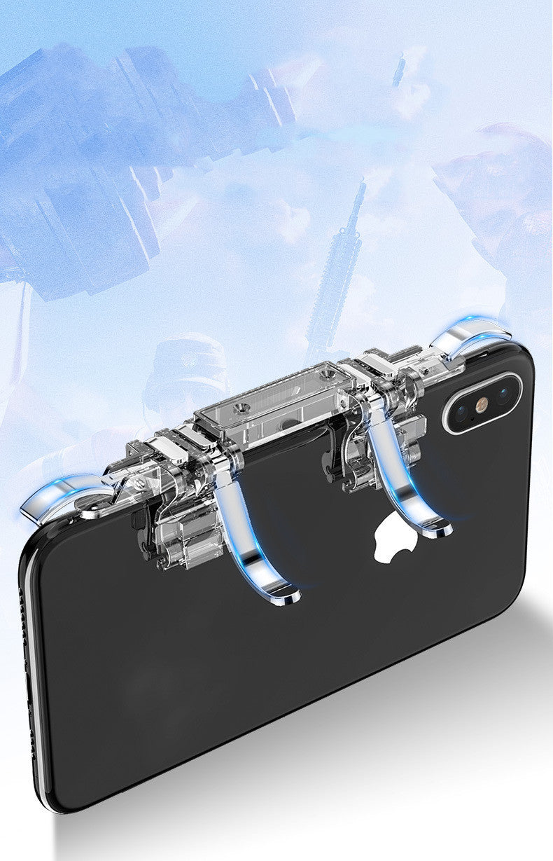 JMT-766730 Six-Finger Linkage Metal Gamepad for Smartphones - Ergonomic Joystick Accessory
